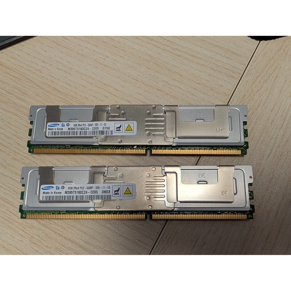 Samsung 8GB (2x4GB) PC2-5300F DDR2-667 ECC Fully Buffered FB-DIMM Server RAM